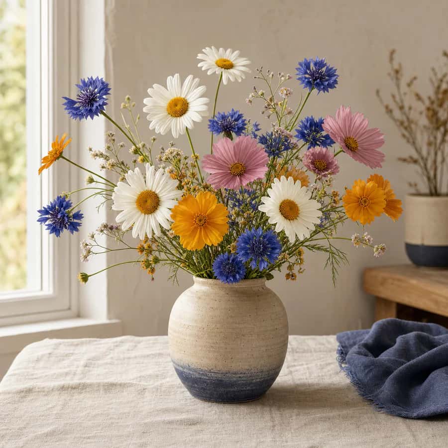 Wildflower vase source image generated for Stitch Craft Master